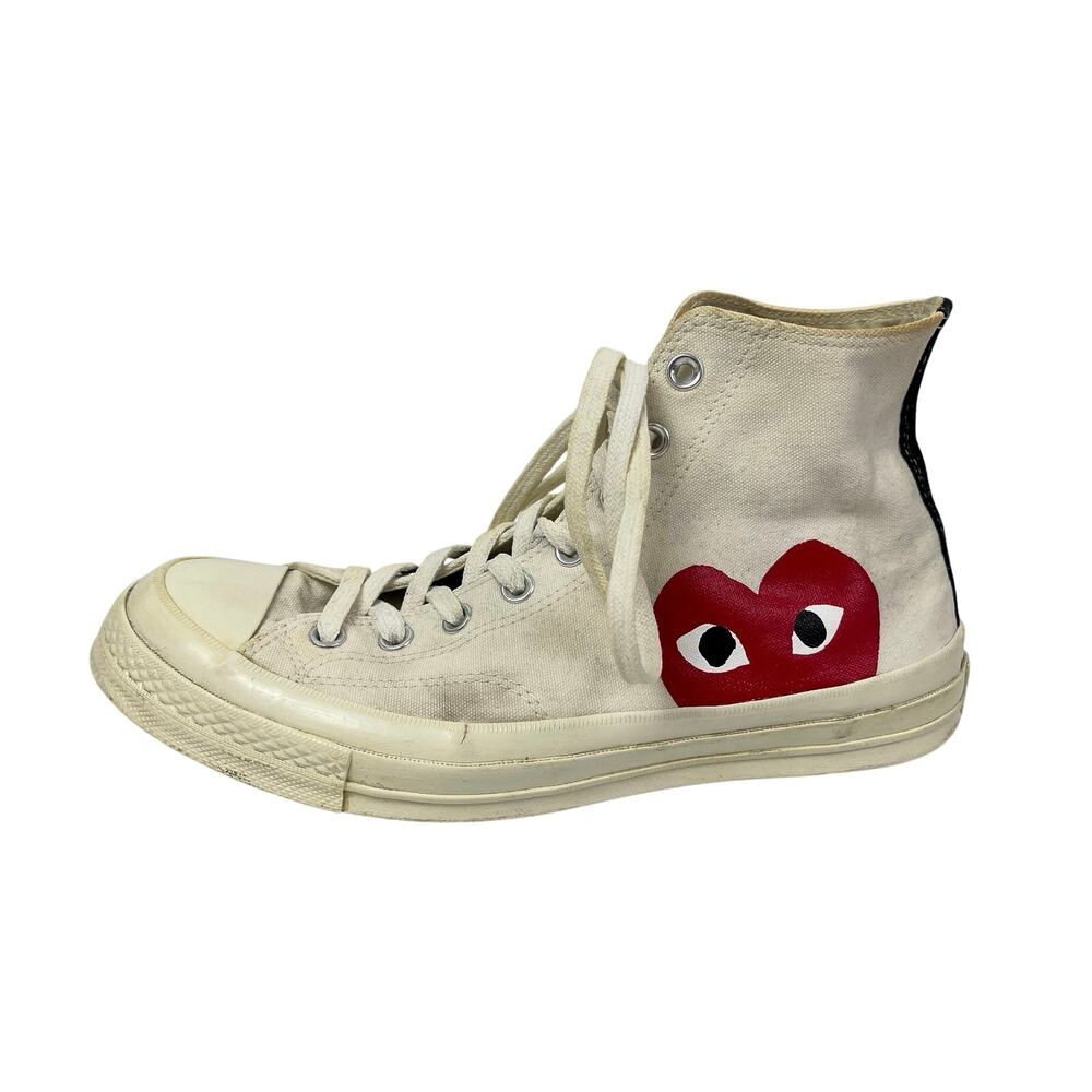 Converse Chuck Taylor x Comme Des Garcons Play White High Top Sneakers Shoes 12